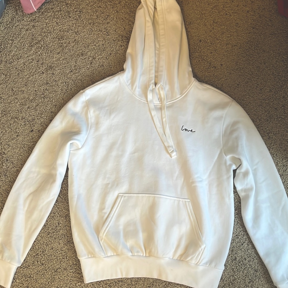 H&M white hoodie size small